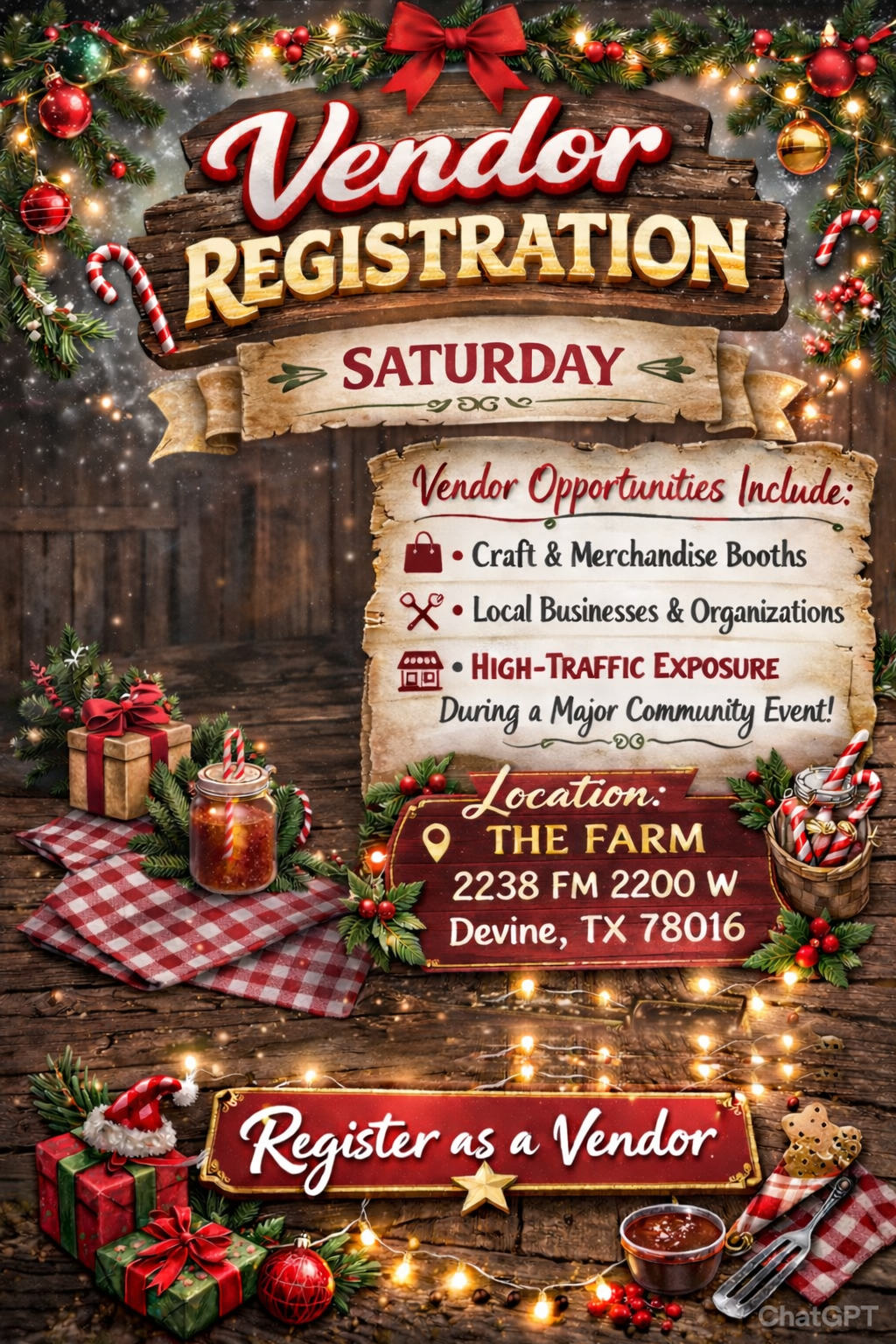 Cookin' For a Claus Vendor Area